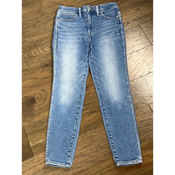 MADEWELL 10" High-Rise Skinny Crop Jeans Sheffield Wash Sz 28 #MC515 EUC - Picture 2 of 8